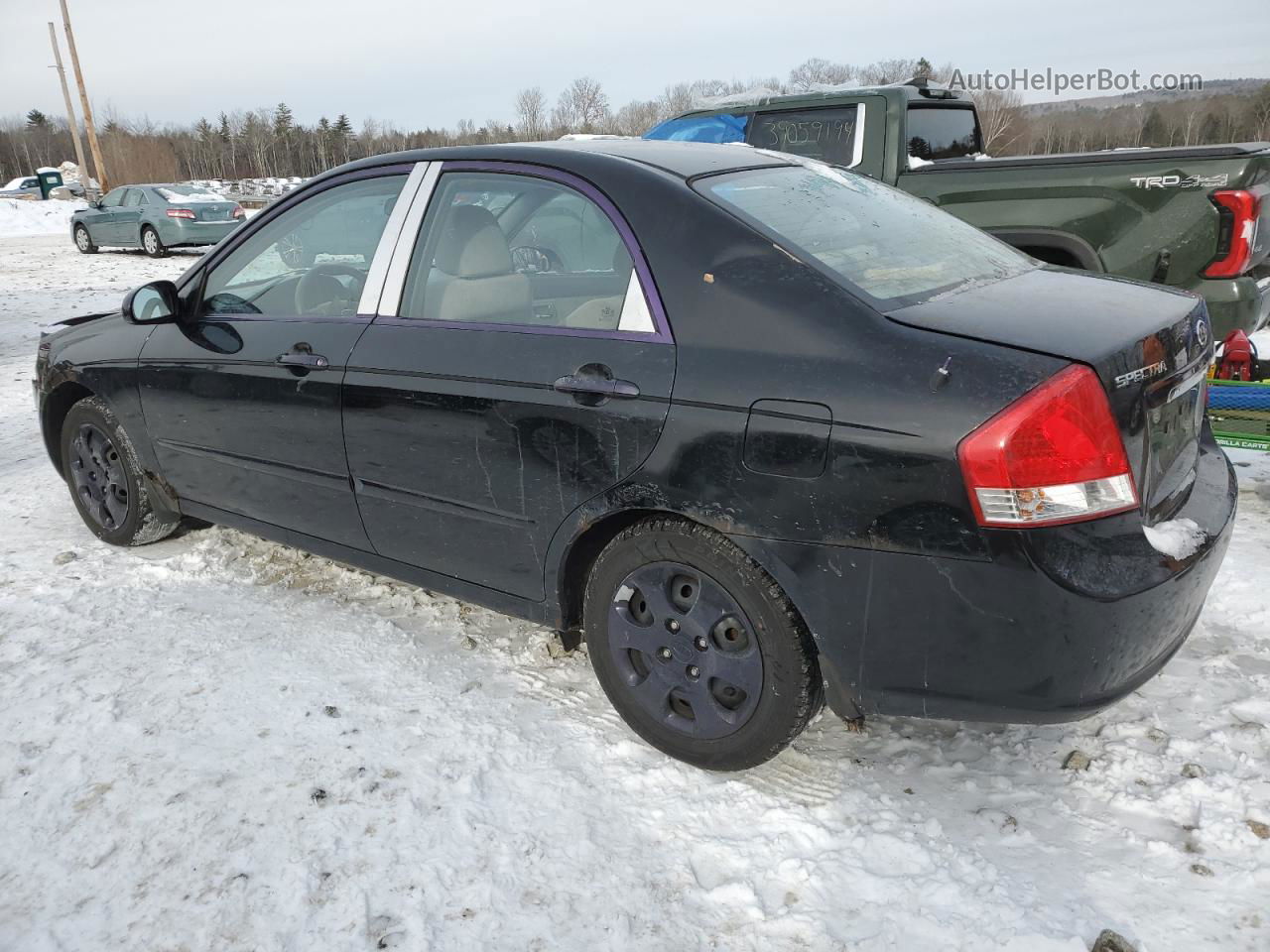 2007 Kia Spectra Ex Black vin: KNAFE122075479045