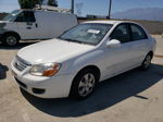 2007 Kia Spectra Ex White vin: KNAFE122075487548