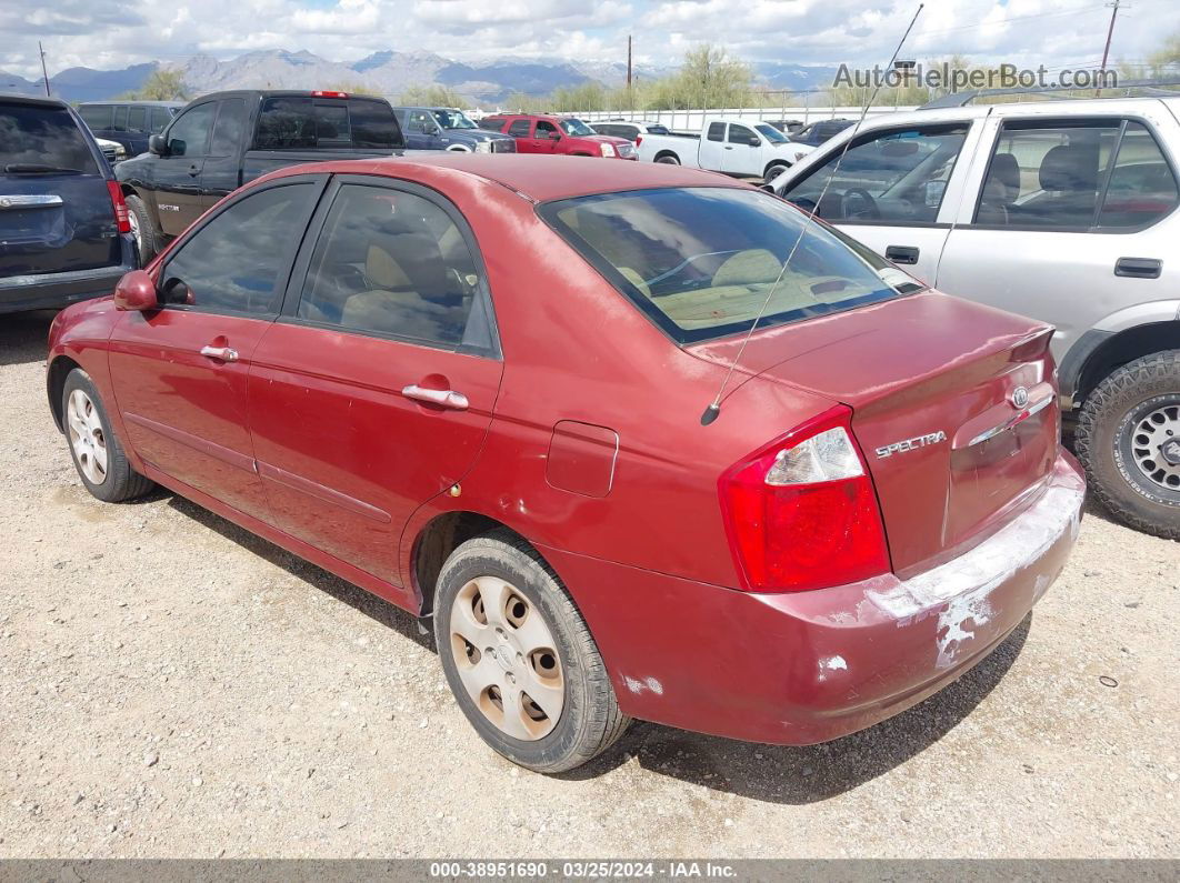 2006 Kia Spectra Ex/lx/sx Maroon vin: KNAFE122165205657