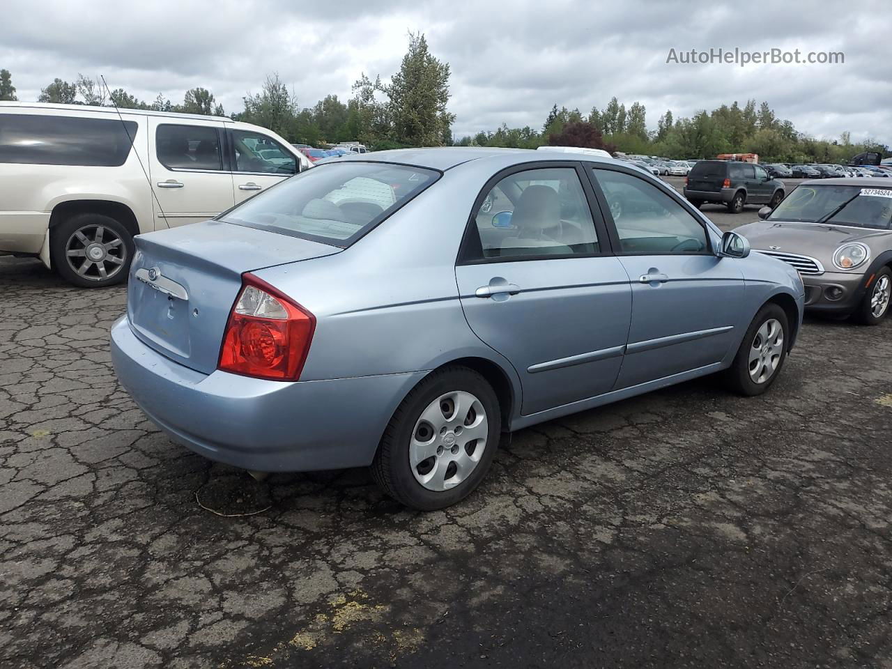 2005 Kia Spectra Lx Blue vin: KNAFE122255104951