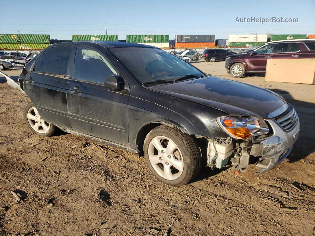 2007 Kia Spectra Ex Black vin: KNAFE122275008773