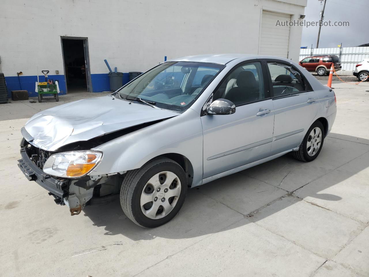 2007 Kia Spectra Ex Silver vin: KNAFE122275413905