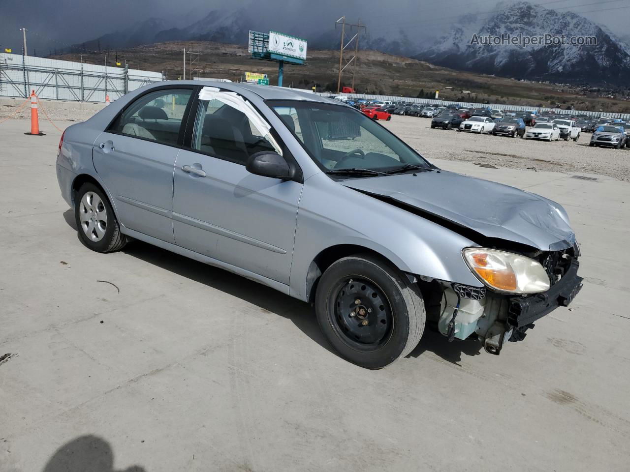 2007 Kia Spectra Ex Silver vin: KNAFE122275413905