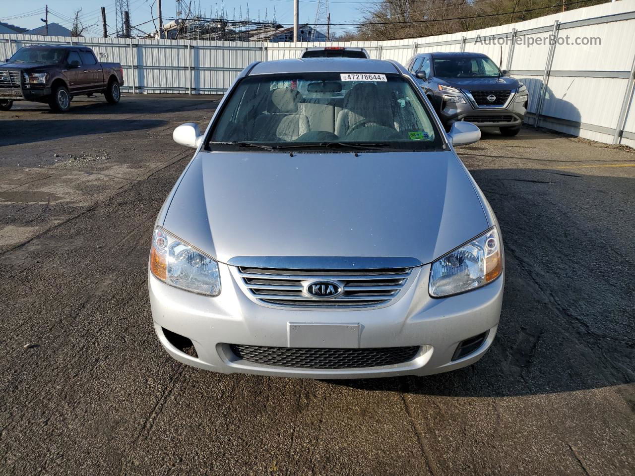 2007 Kia Spectra Ex Silver vin: KNAFE122275455412