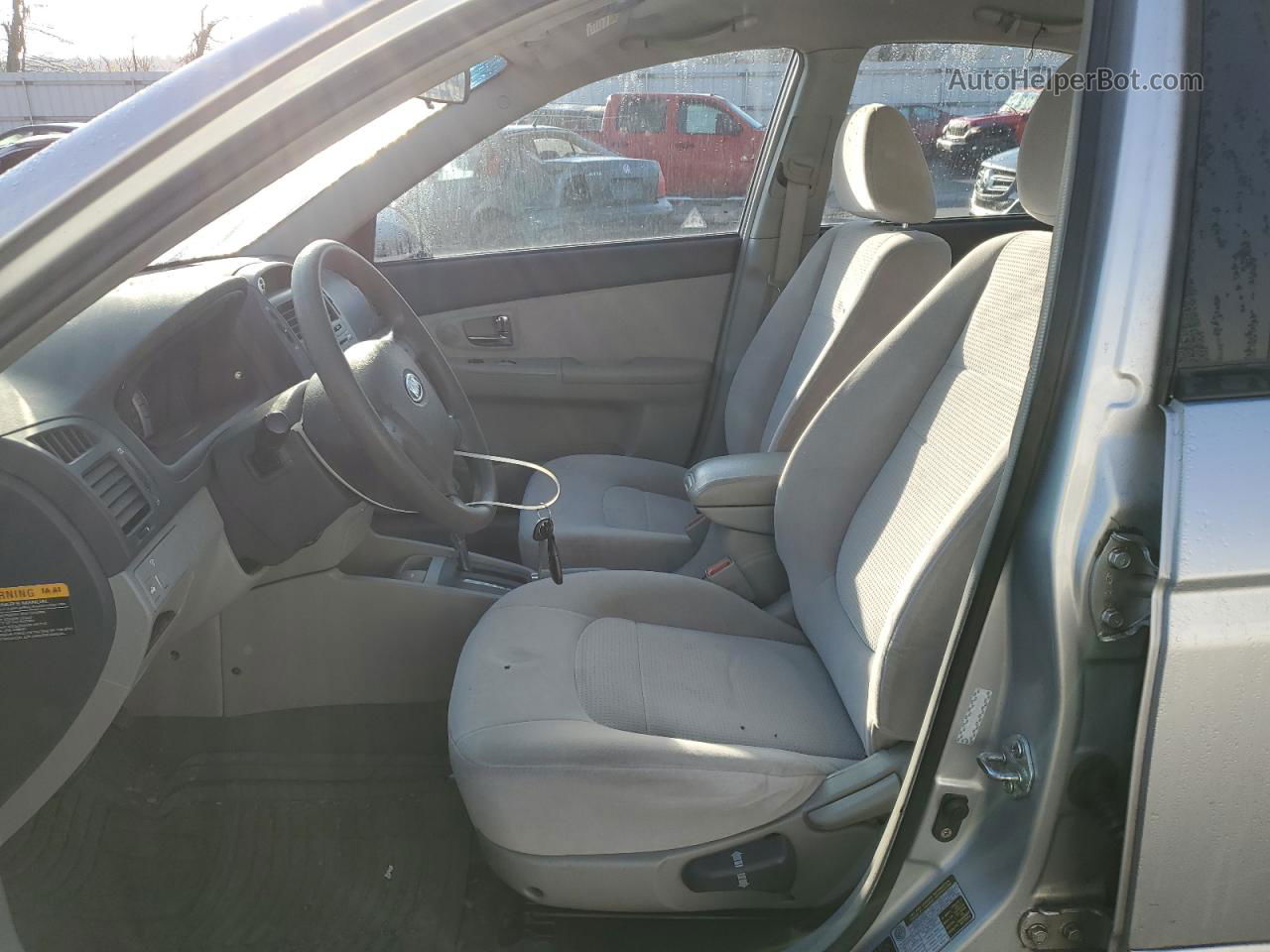 2007 Kia Spectra Ex Silver vin: KNAFE122275455412