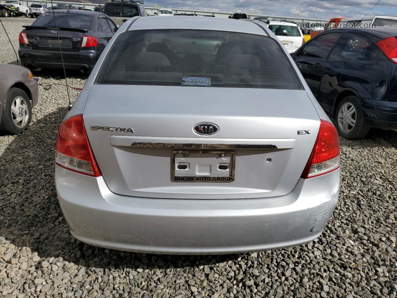 2007 Kia Spectra Ex Серебряный vin: KNAFE122375443222