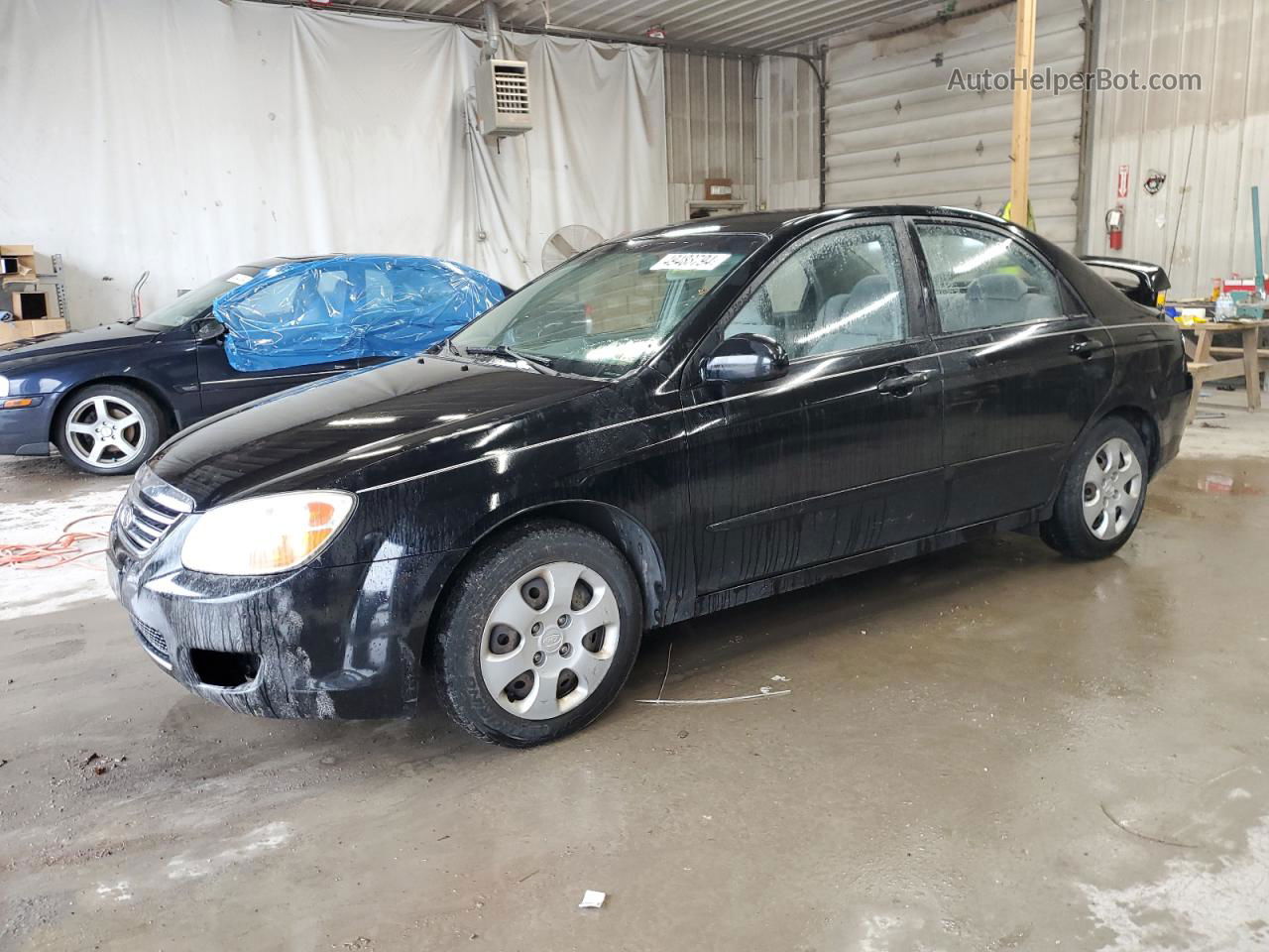 2007 Kia Spectra Ex Черный vin: KNAFE122575433842