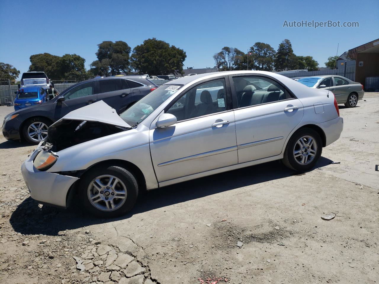 2005 Kia Spectra Lx Silver vin: KNAFE122655141369