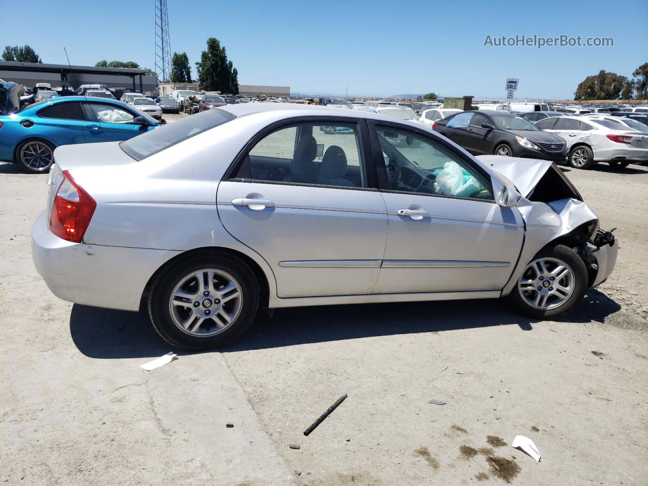 2005 Kia Spectra Lx Silver vin: KNAFE122655141369