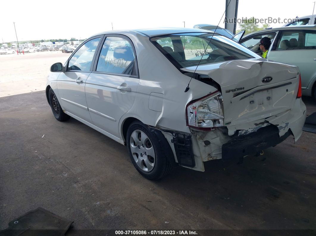 2007 Kia Spectra Ex White vin: KNAFE122675437804