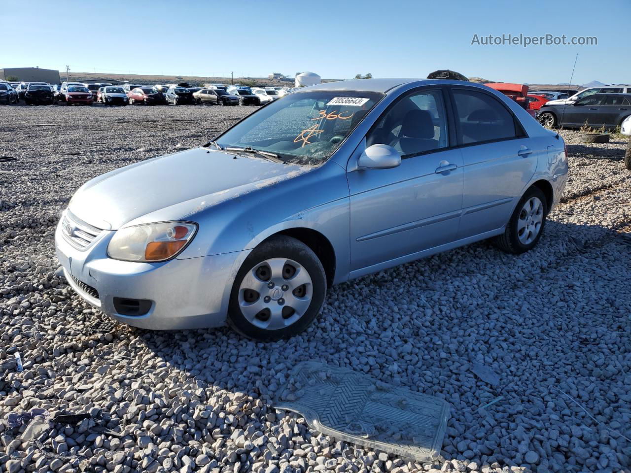 2007 Kia Spectra Ex Silver vin: KNAFE122675454120