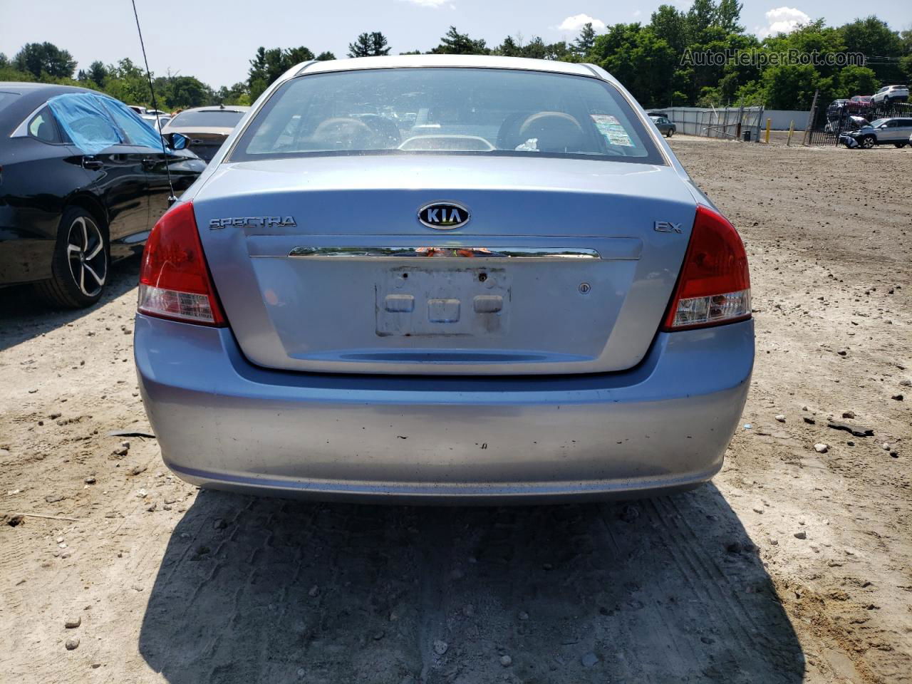 2007 Kia Spectra Ex Blue vin: KNAFE122675458099