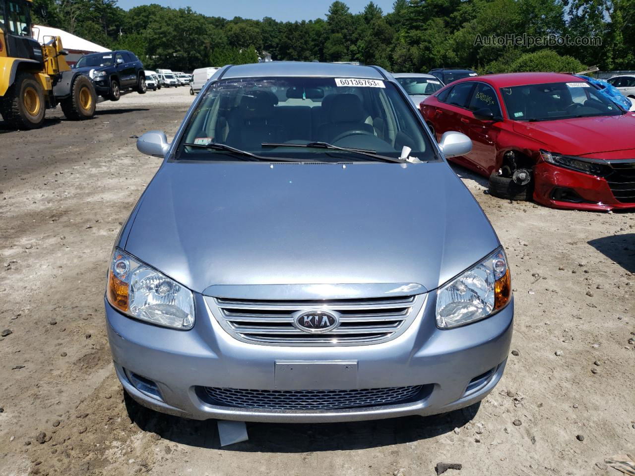 2007 Kia Spectra Ex Blue vin: KNAFE122675458099