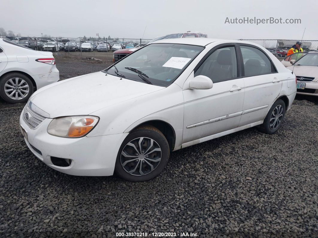 2007 Kia Spectra Ex White vin: KNAFE122775469175