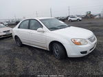 2007 Kia Spectra Ex White vin: KNAFE122775469175