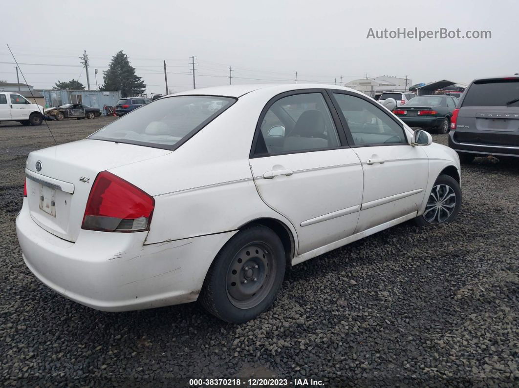 2007 Kia Spectra Ex Белый vin: KNAFE122775469175