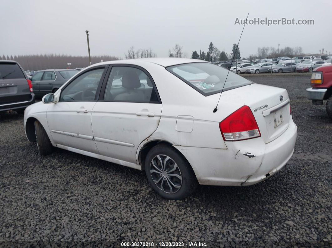 2007 Kia Spectra Ex White vin: KNAFE122775469175