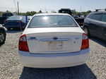 2006 Kia Spectra Lx White vin: KNAFE122865288679