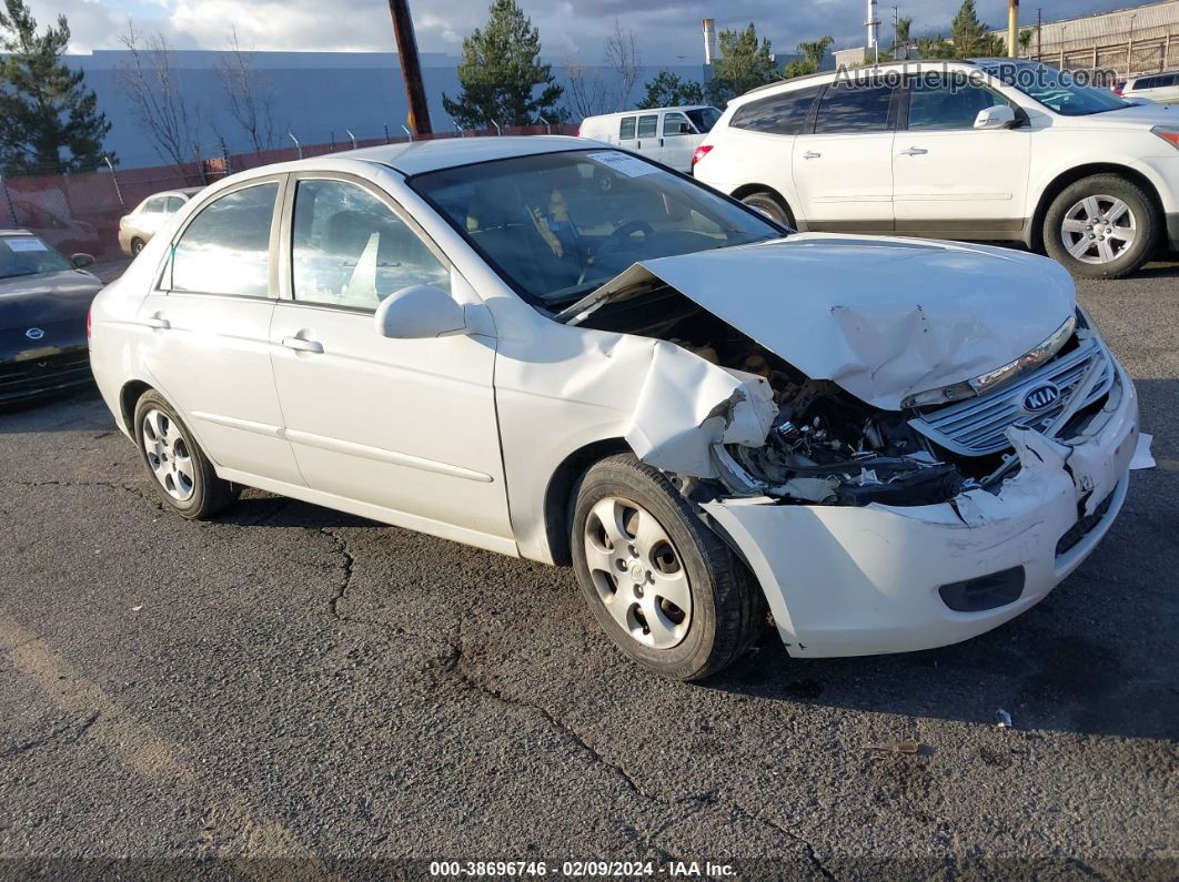 2007 Kia Spectra Ex White vin: KNAFE122975477231