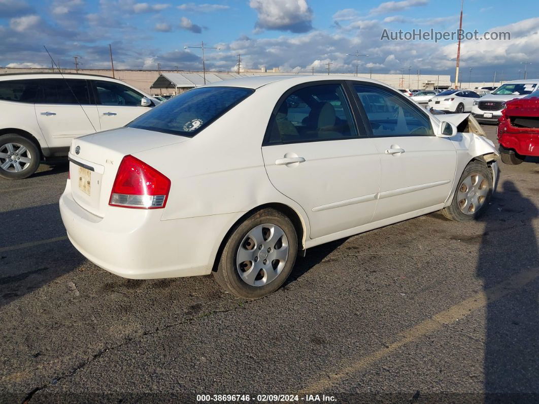 2007 Kia Spectra Ex White vin: KNAFE122975477231