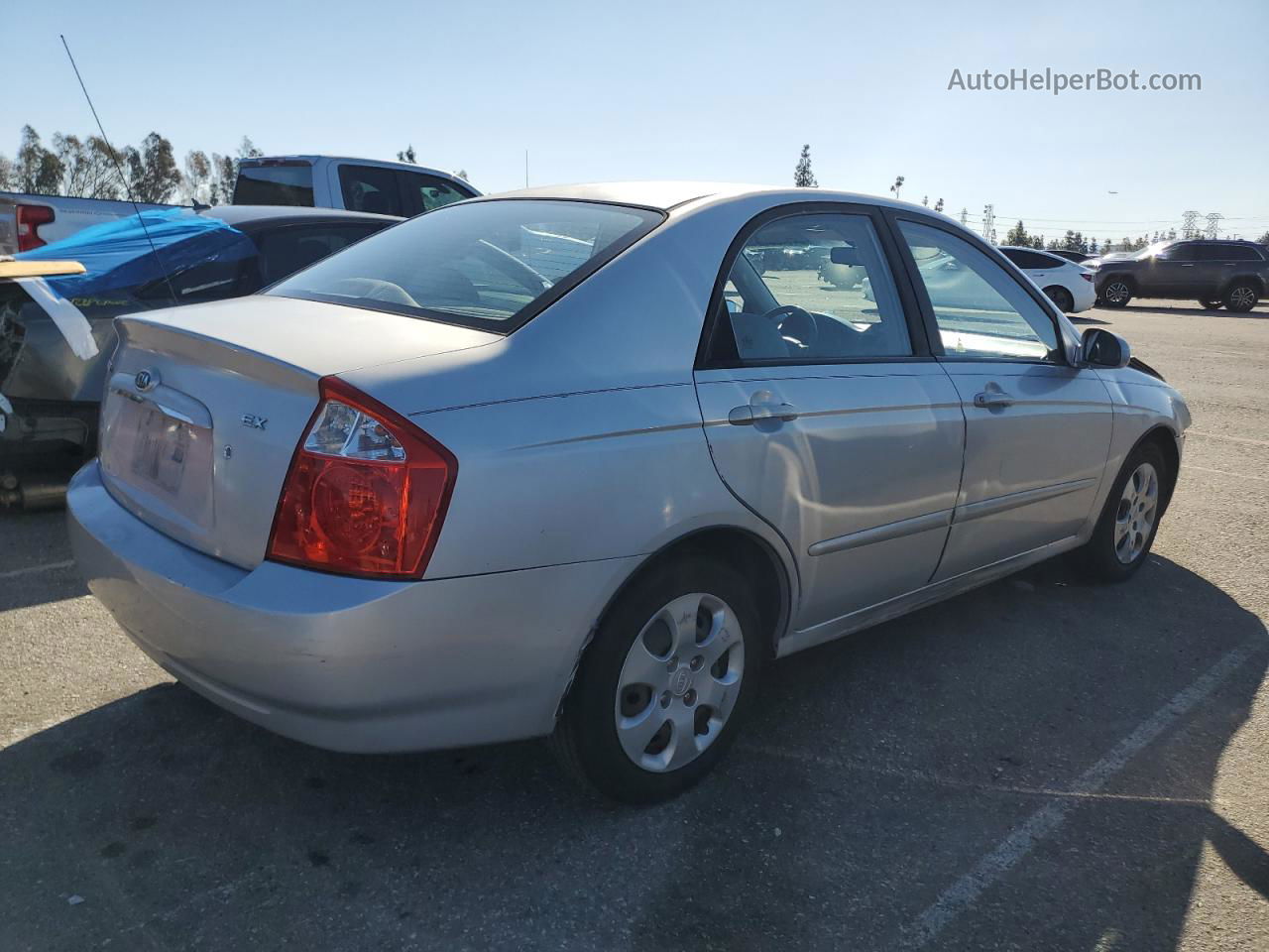 2006 Kia Spectra Lx Silver vin: KNAFE122X65297383