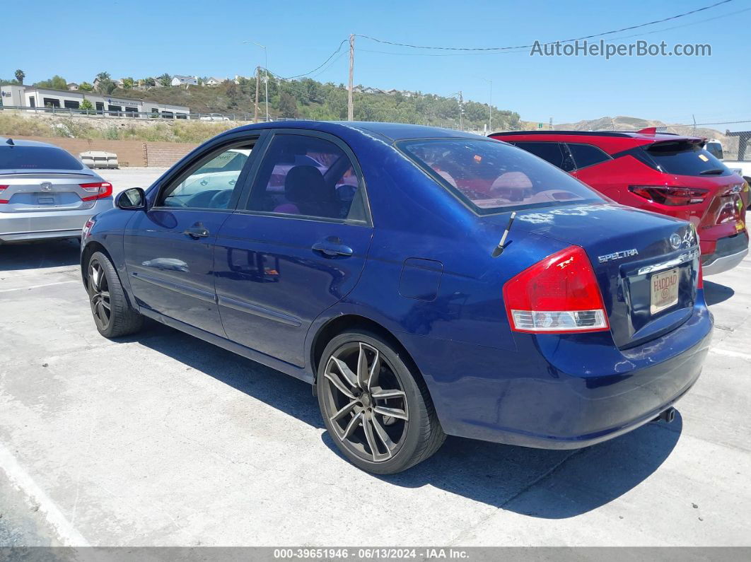 2007 Kia Spectra Ex Blue vin: KNAFE122X75478646