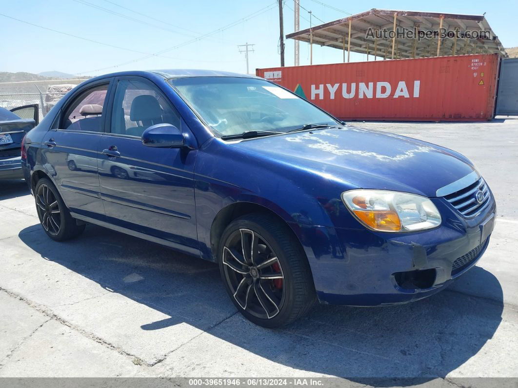 2007 Kia Spectra Ex Blue vin: KNAFE122X75478646