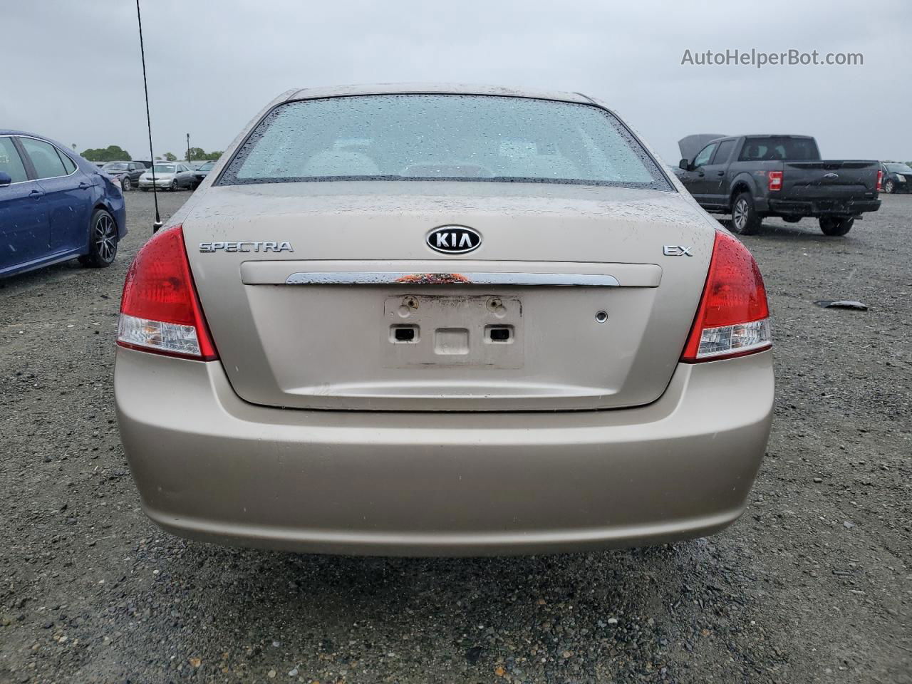 2007 Kia Spectra Ex Beige vin: KNAFE122X75481210