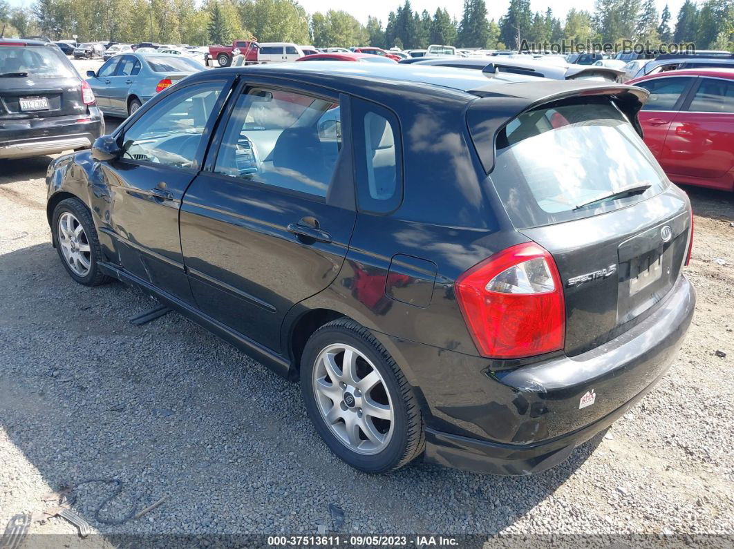 2005 Kia Spectra   Black vin: KNAFE161055076617