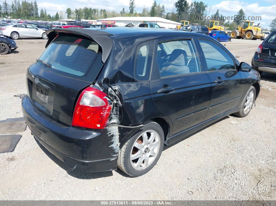 2005 Kia Spectra   Black vin: KNAFE161055076617