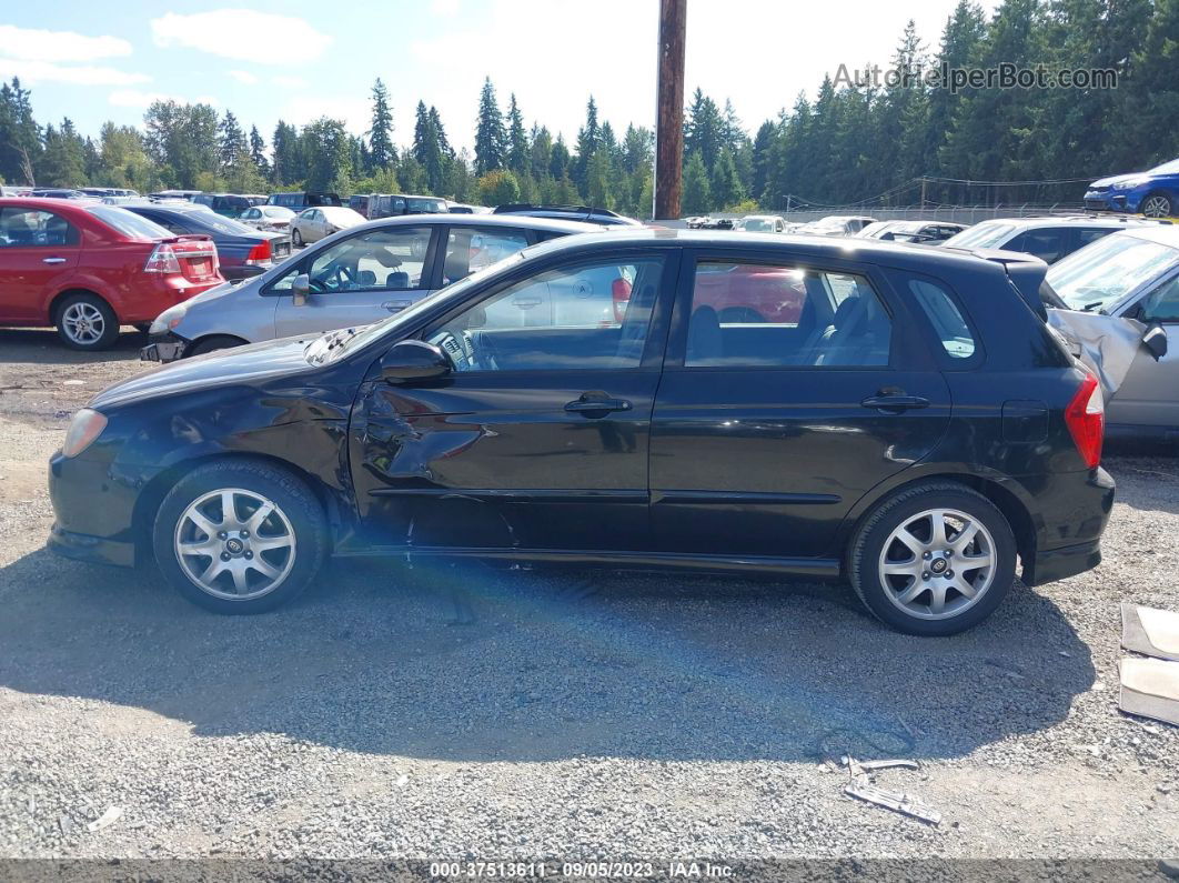 2005 Kia Spectra   Black vin: KNAFE161055076617