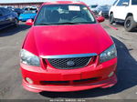 2005 Kia Spectra   Red vin: KNAFE161155142771