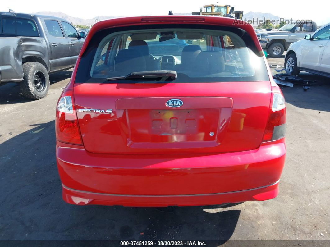 2005 Kia Spectra   Red vin: KNAFE161155142771