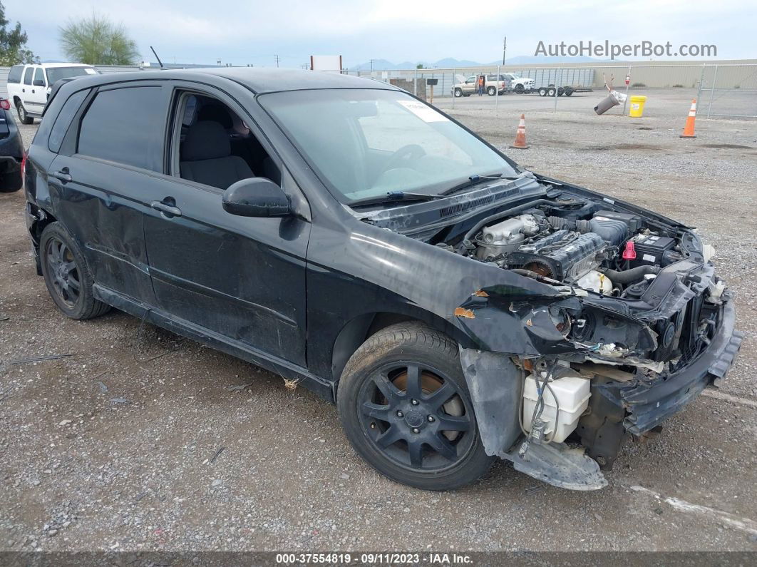 2006 Kia Spectra   Black vin: KNAFE161165366897