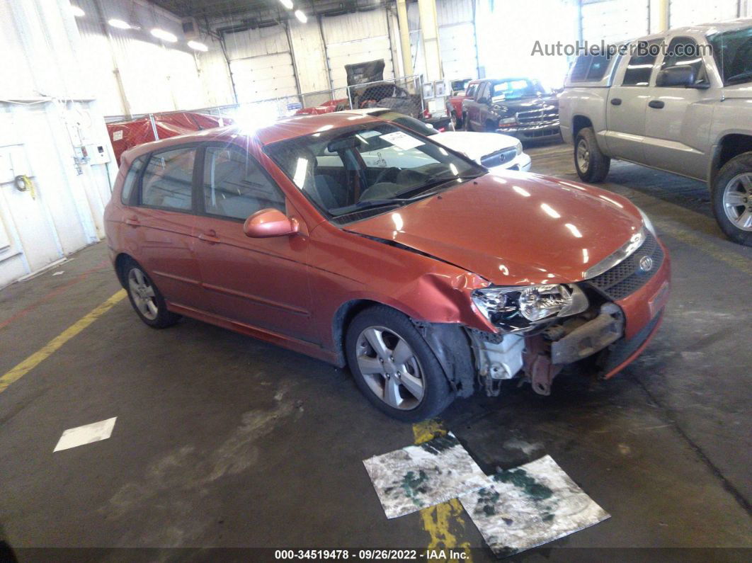 2007 Kia Spectra   Orange vin: KNAFE161175004697