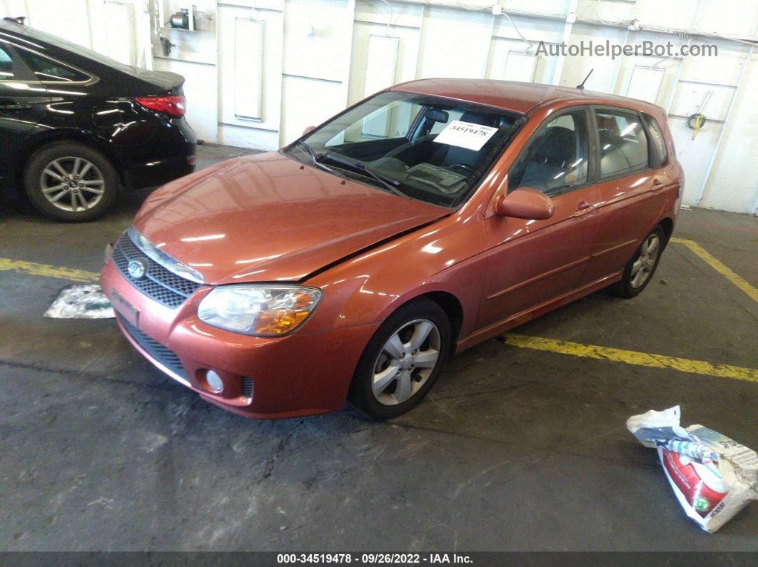 2007 Kia Spectra   Orange vin: KNAFE161175004697