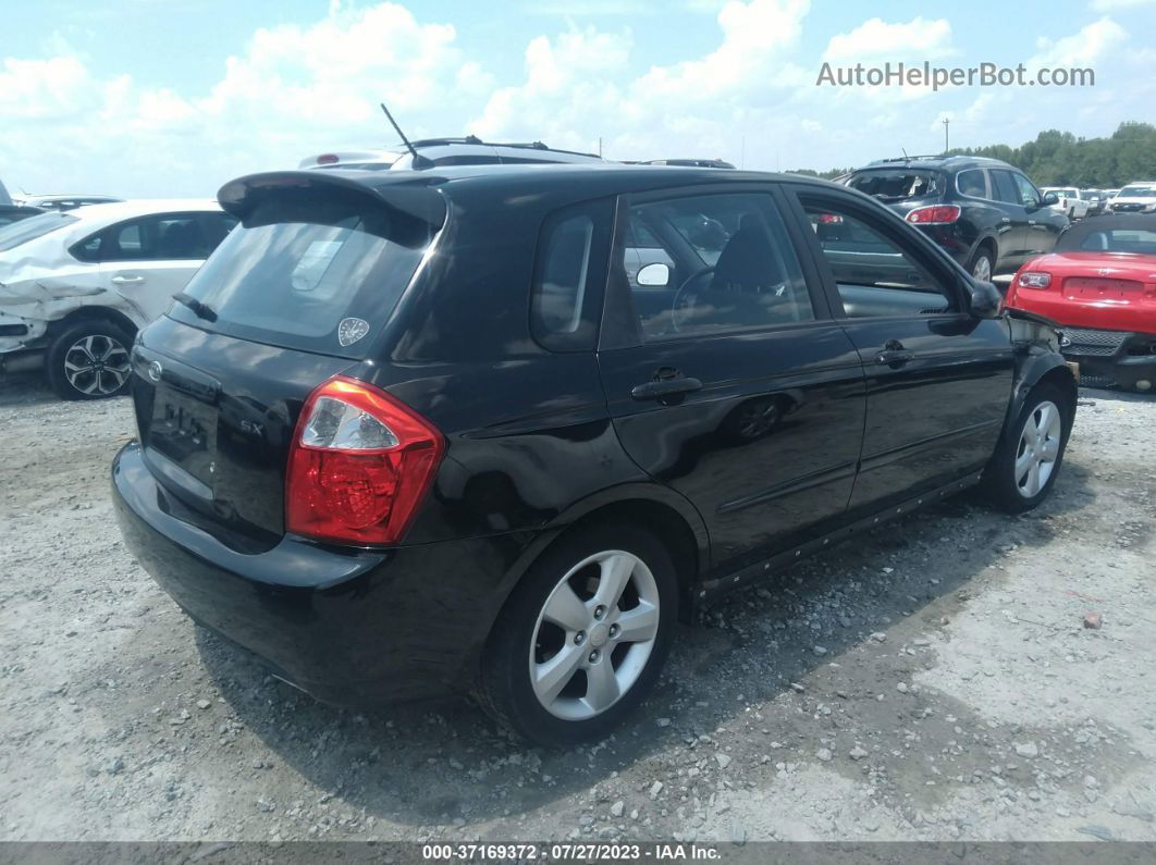 2007 Kia Spectra   Black vin: KNAFE161275005938