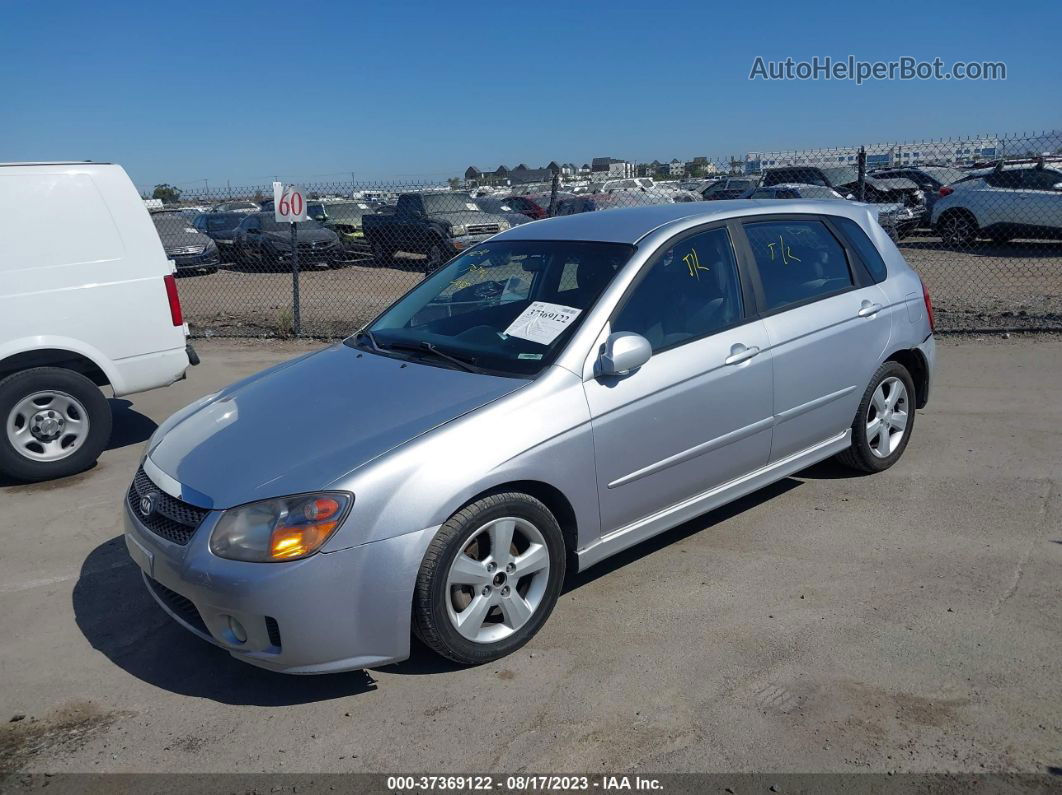 2007 Kia Spectra   Silver vin: KNAFE161575006937