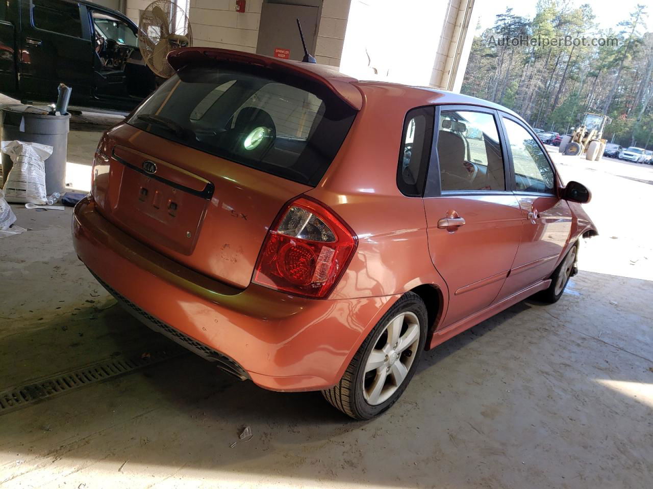 2007 Kia Spectra5 Sx Orange vin: KNAFE161675008342