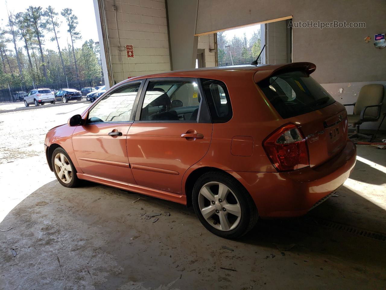 2007 Kia Spectra5 Sx Orange vin: KNAFE161675008342