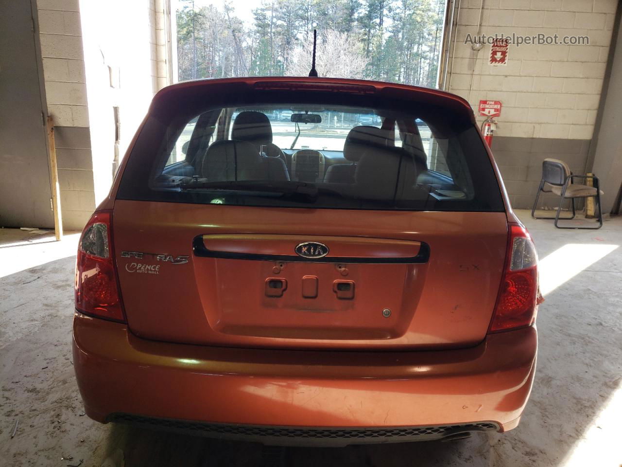 2007 Kia Spectra5 Sx Orange vin: KNAFE161675008342