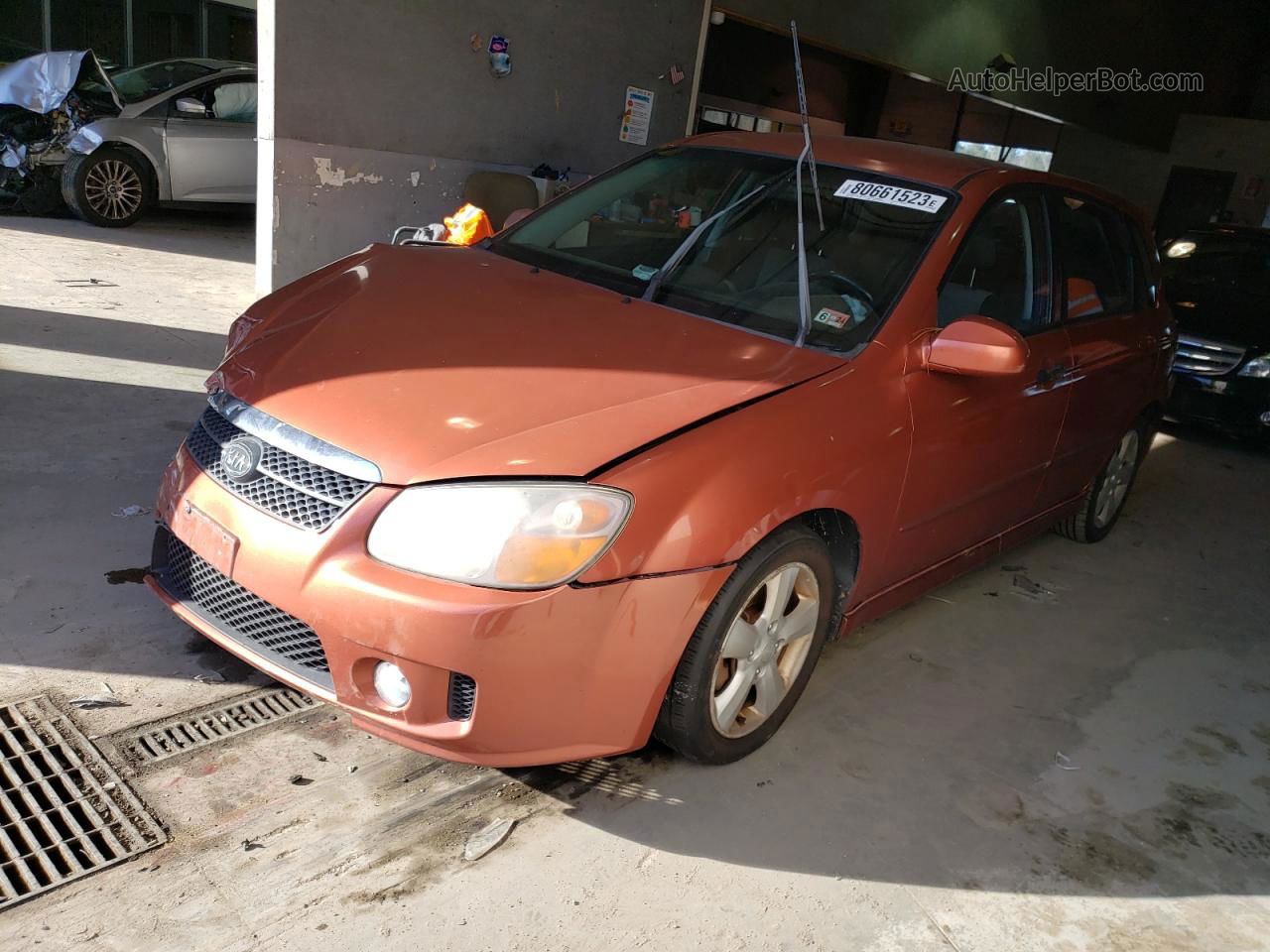 2007 Kia Spectra5 Sx Orange vin: KNAFE161675008342