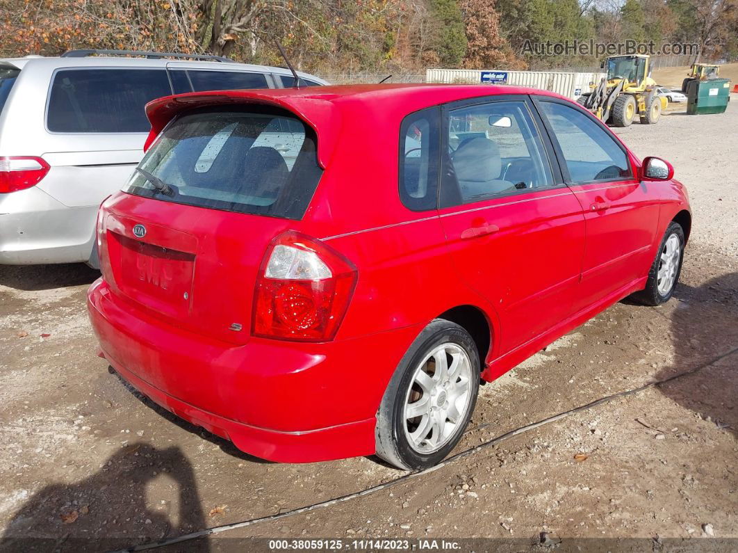 2006 Kia Spectra   Red vin: KNAFE161865210761