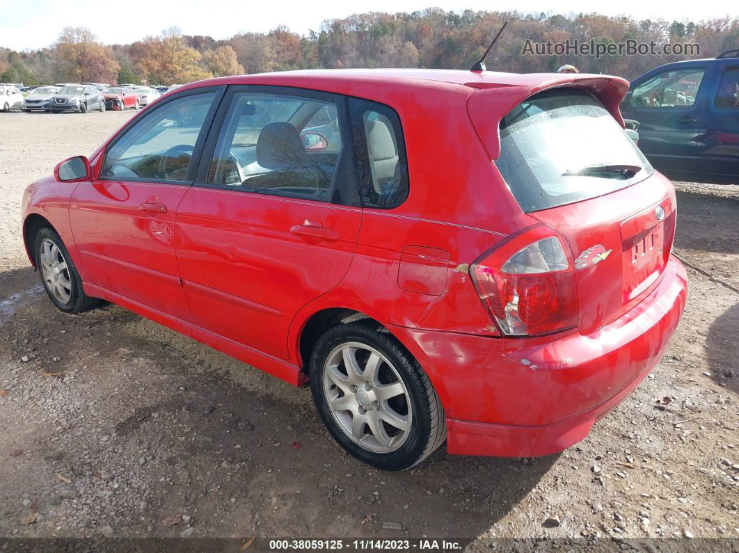 2006 Kia Spectra   Red vin: KNAFE161865210761