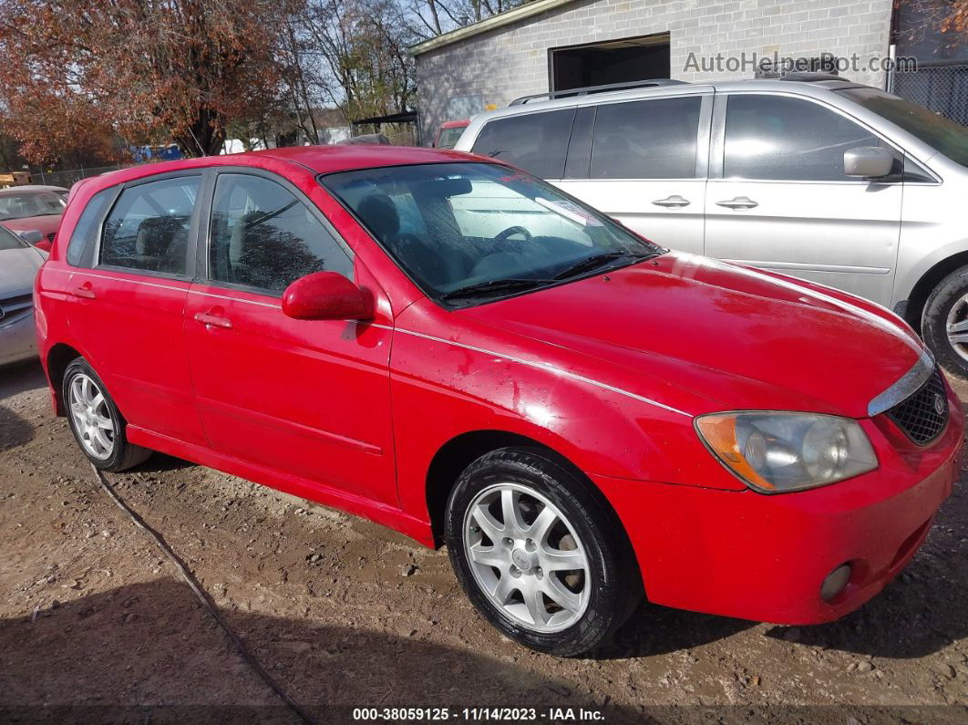 2006 Kia Spectra   Red vin: KNAFE161865210761