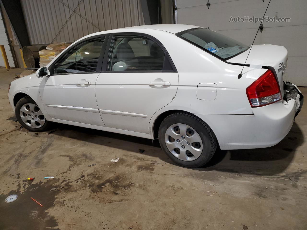 2009 Kia Spectra Ex White vin: KNAFE221095625377