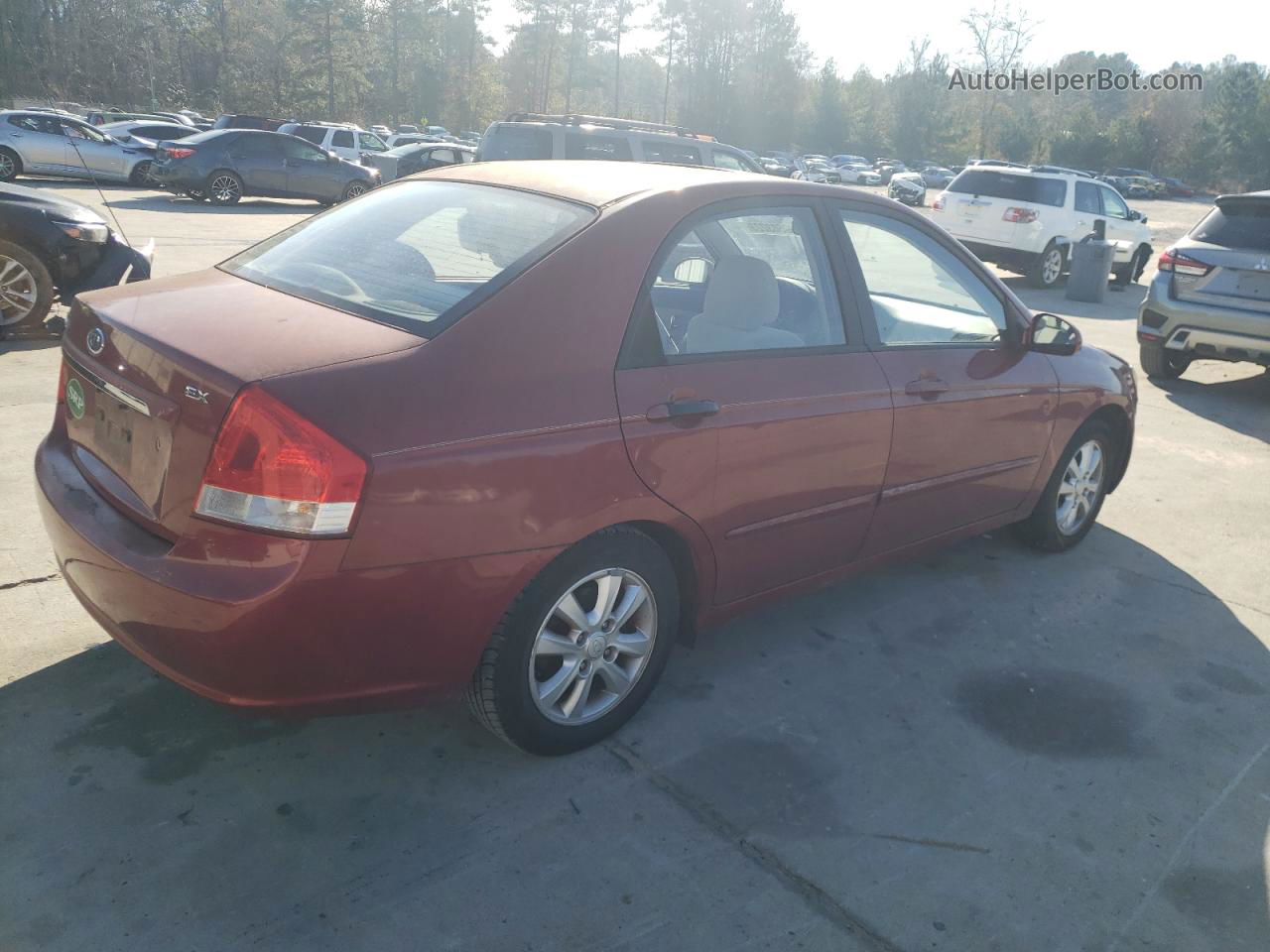 2009 Kia Spectra Ex Red vin: KNAFE221095648576