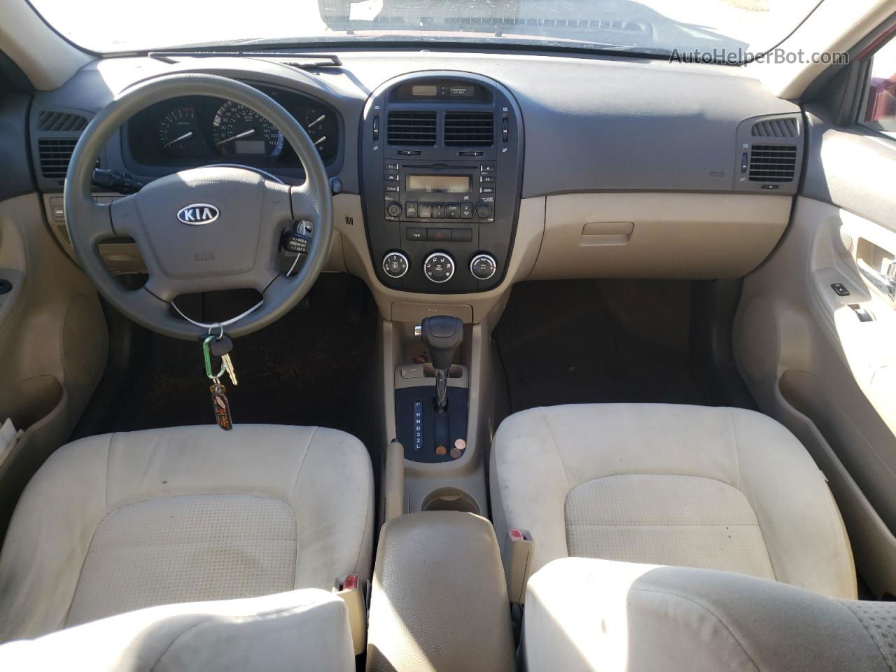 2009 Kia Spectra Ex Красный vin: KNAFE221095648576