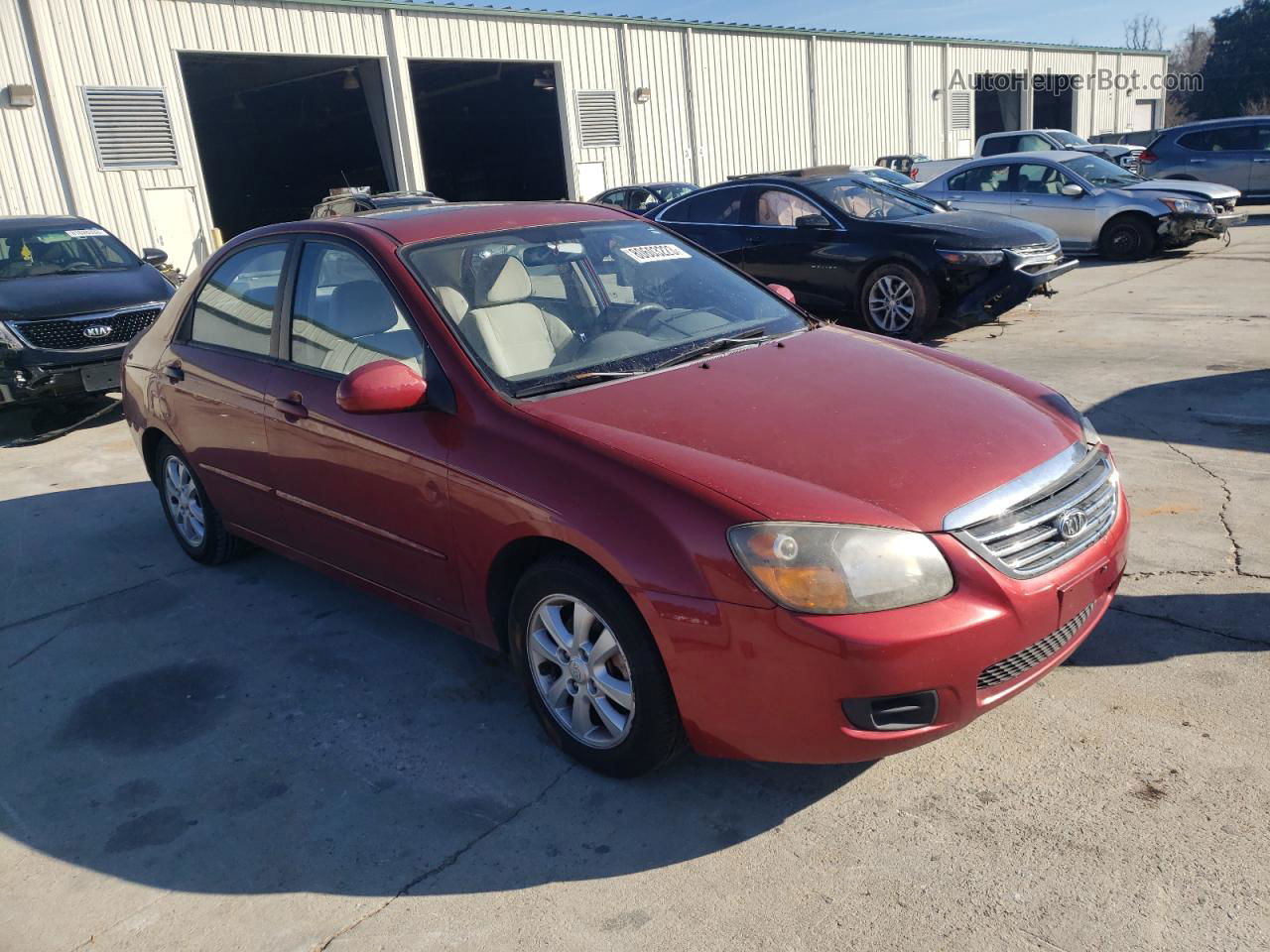 2009 Kia Spectra Ex Red vin: KNAFE221095648576