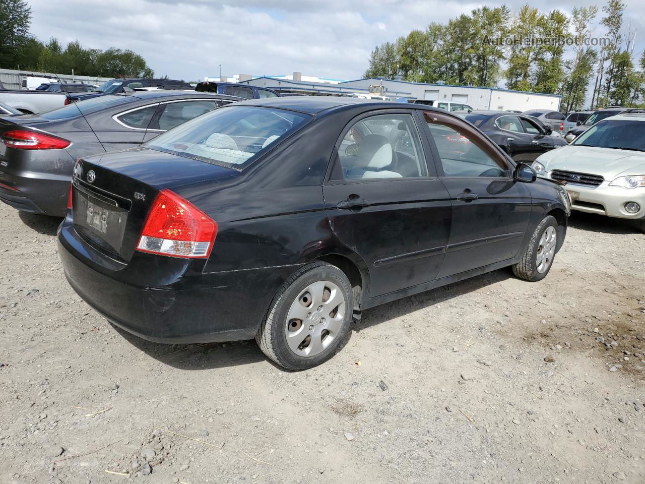 2009 Kia Spectra Ex Черный vin: KNAFE221095657407